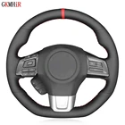 Сделай Сам, нескользящая черная искусственная кожа для Subaru WRX (STI) Levorg 2015 2016 2017 2018 2019 2020 2021