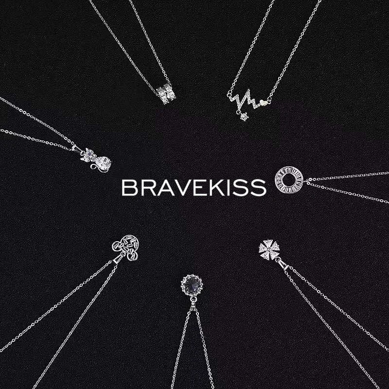 

BRAVEKISS новая Длинная цепочка для женщин ожерелье Мода с украшением в виде кристаллов, чешские циркониевые ожерелья с подвесками, подарок, юве...