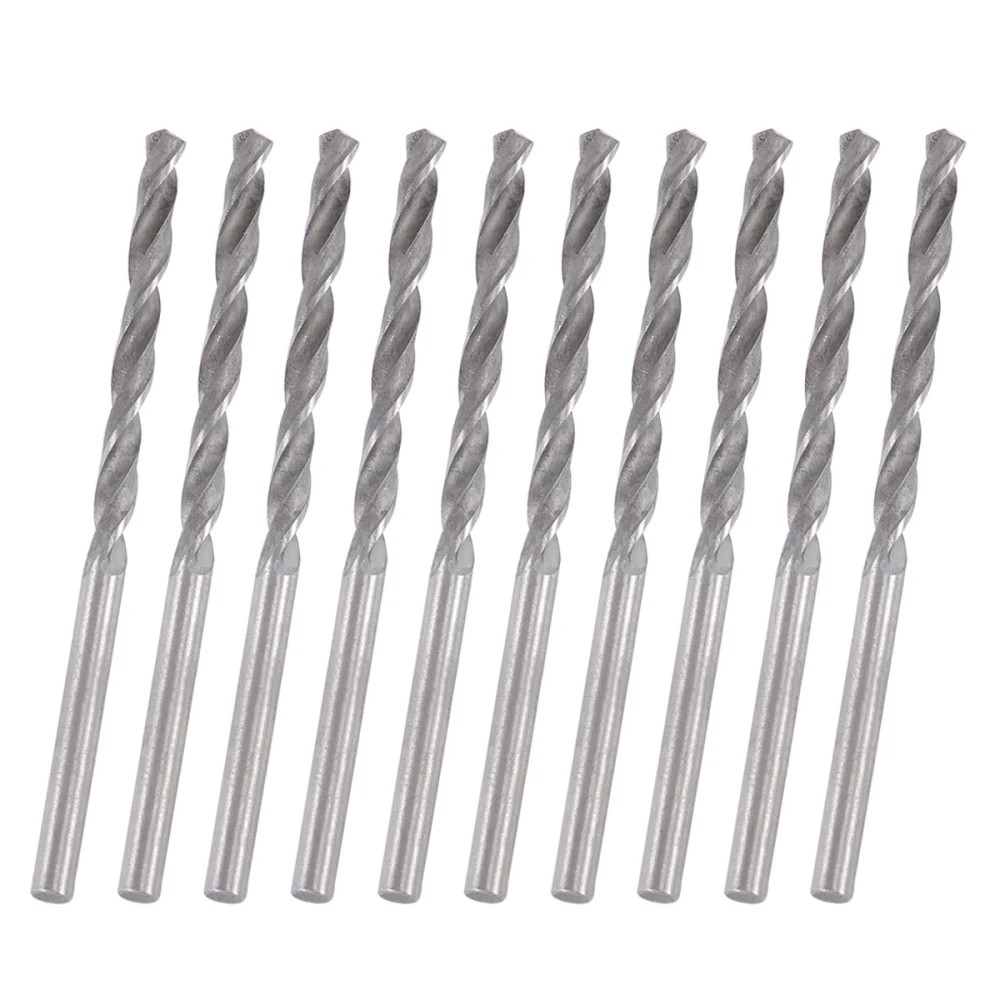 

10pcs 3.0mm Cylindrical HSS Drill Bit Set (Black)