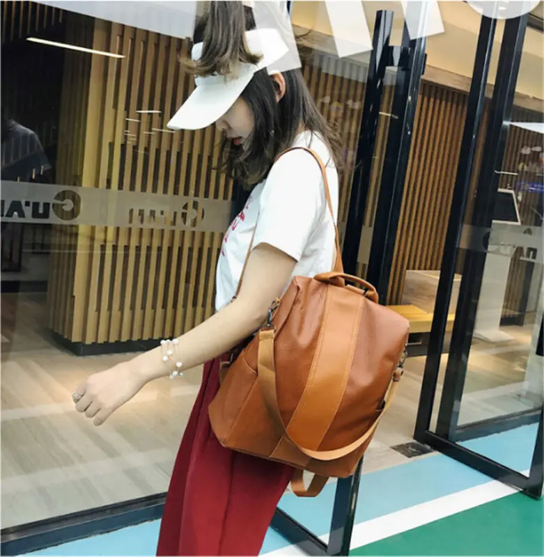 Женский рюкзак из искусственной кожи высокого качества новинка 2019 модная