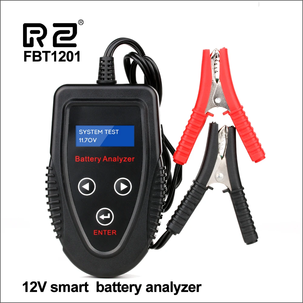 

RZ Car Battery Tester For Battery Testing 12V SAE DIN EN IEC CA JIS Test Automotive Digital Battery Analyzer