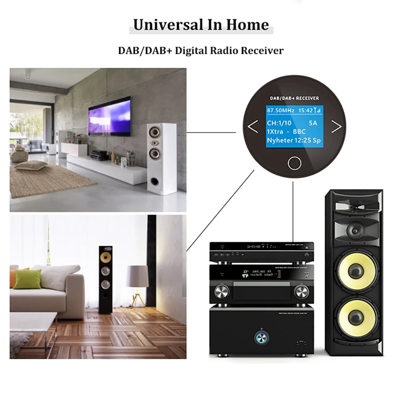 Car DAB/DAB+ Radio Adaptor Portable DAB Digital FM Transmitter Music Receiver with Aux Out | Автомобили и мотоциклы