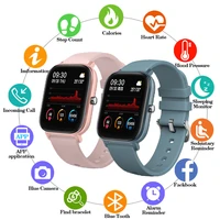 p8 smart watch men women sport clock heart rate monitor sleep monitor smartwatch tracker for phone color screen ip67 wristbands