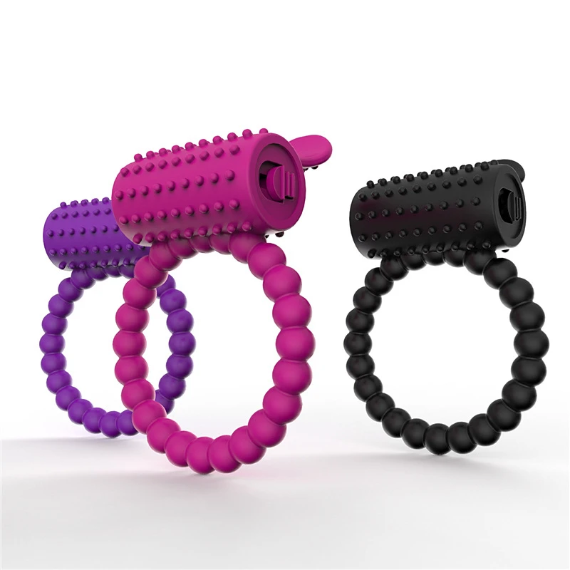 Мужская секс-игрушка Вибрирующие Кольца для пениса Силиконовые вибраторы