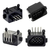 10pcs 90 180 degree 7pin connector female replacement parts for nes console socket controller connector port