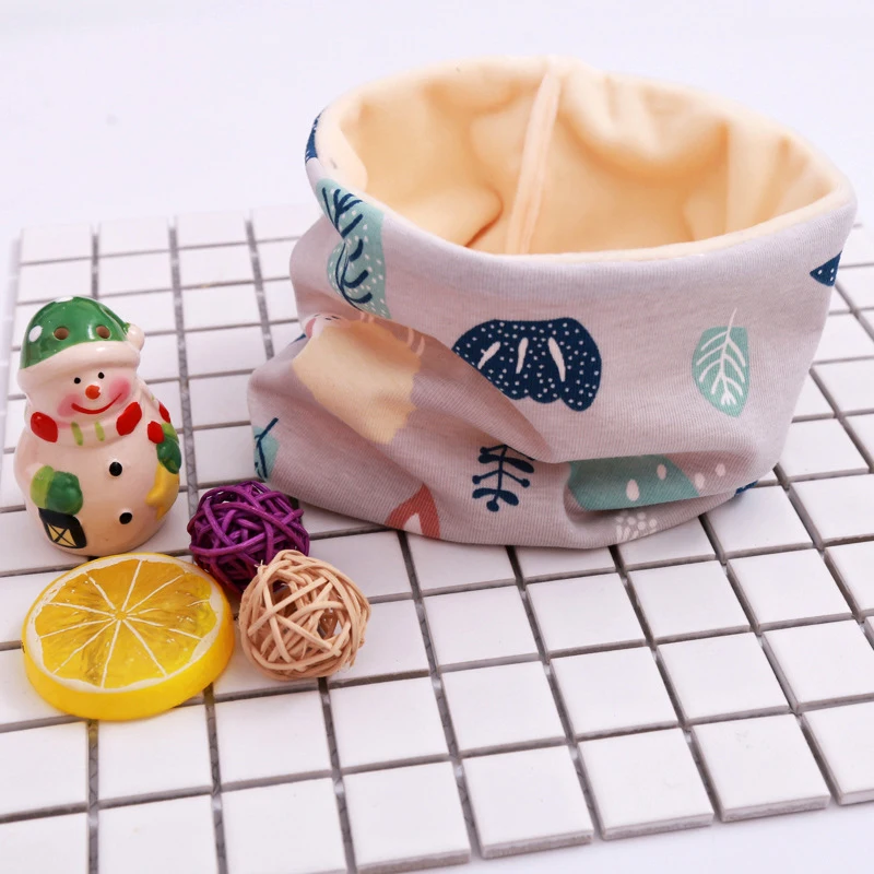 2019 New Winter Cotton Baby Scarf Cartoon Sheep Pattern for Boys Girls Newborn Children Kids Collars Plus Velvet Neckerchief | Детская
