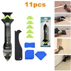 Набор инструментов для удаления силиконового герметика 3 в 1, ручной инструмент для полировки пола, многоразовый скребок для герметизации, набор для удаления формы