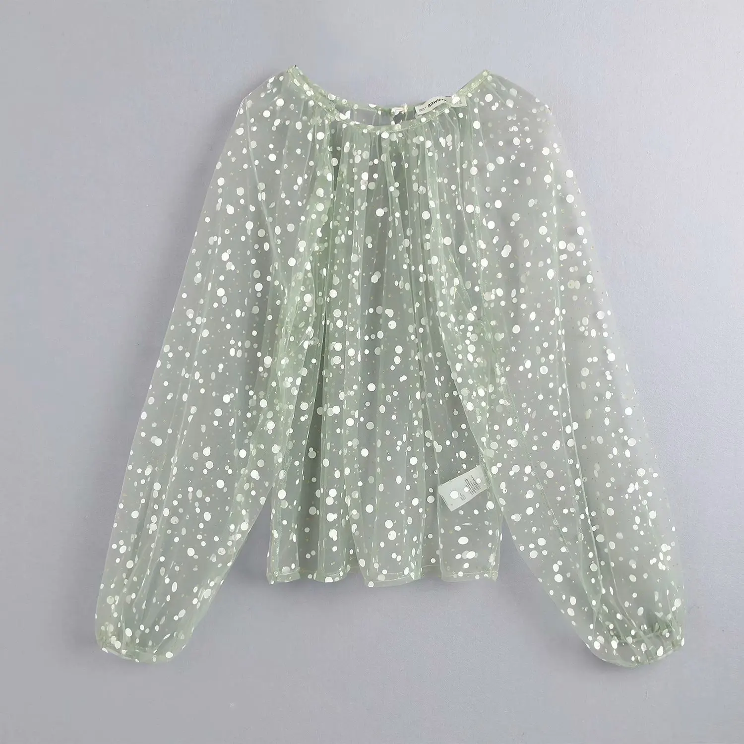 Осень 219 комплекты Новый светильник полупрозрачная Марля футболки с длинными