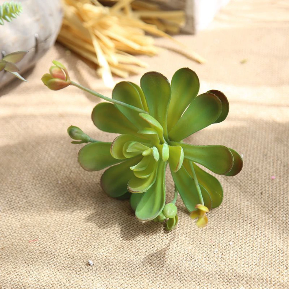 Искусственный цветок синий Лотос суккулент свадебное мясо домашний фон стена