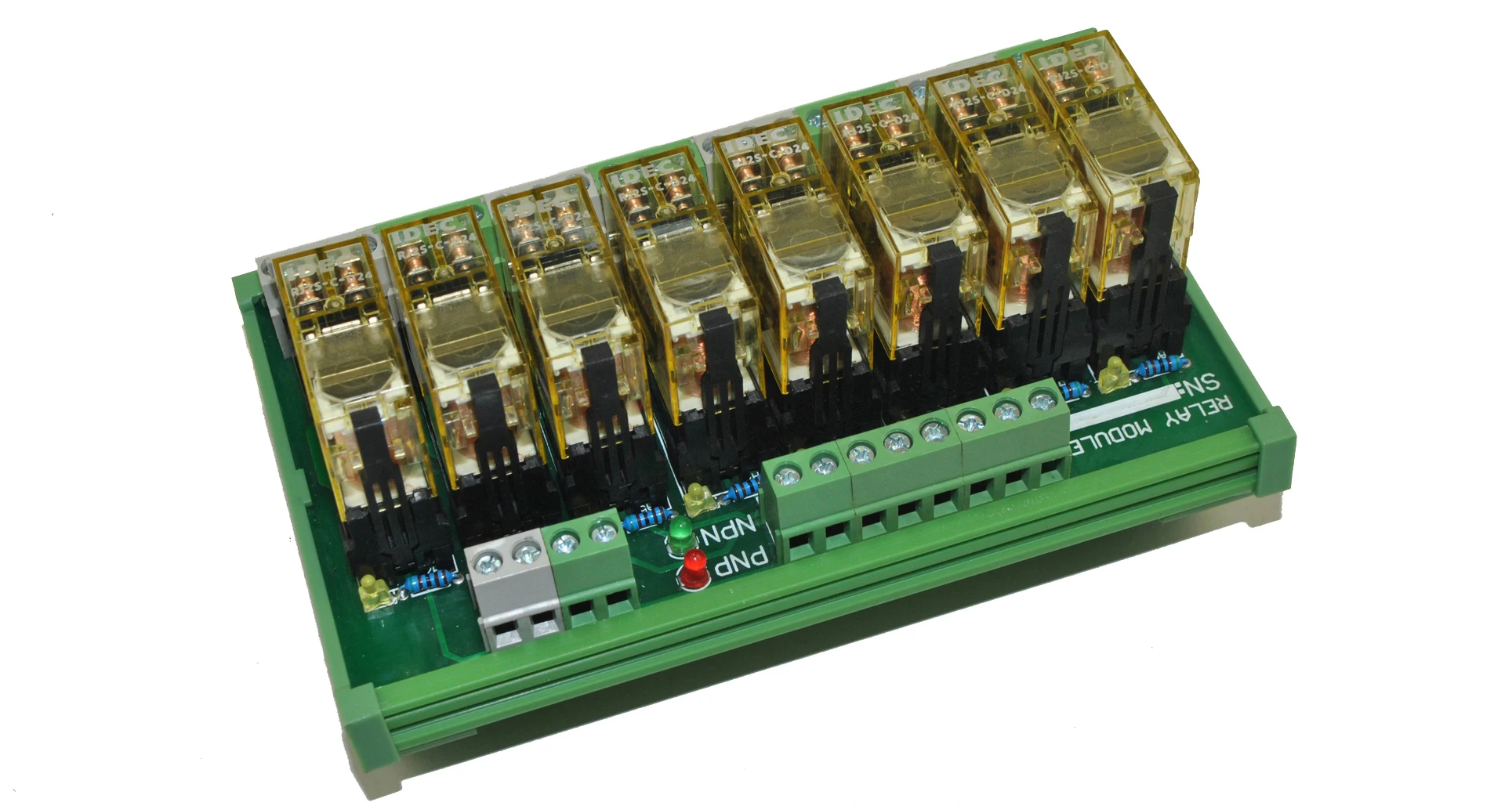 Индивидуальный 1 шт. 8 каналов и 10 IDEC DPDT RJ2S 220 В переменного тока релейный