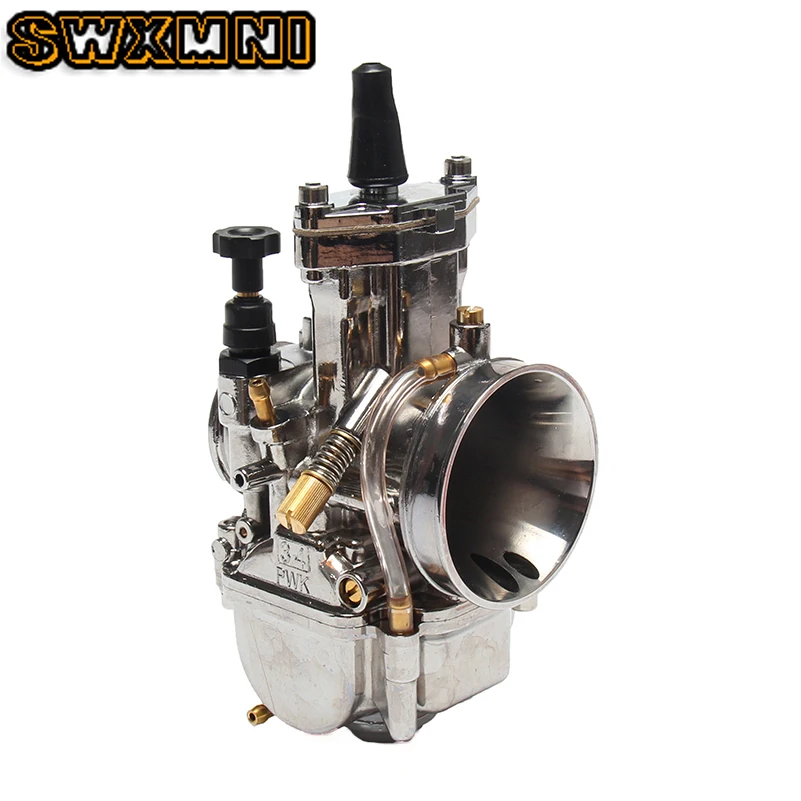 Новый Серебряный карбюратор PWK 34 мм для Mikuni Запчасти 100 300cc скутеры с Мощность