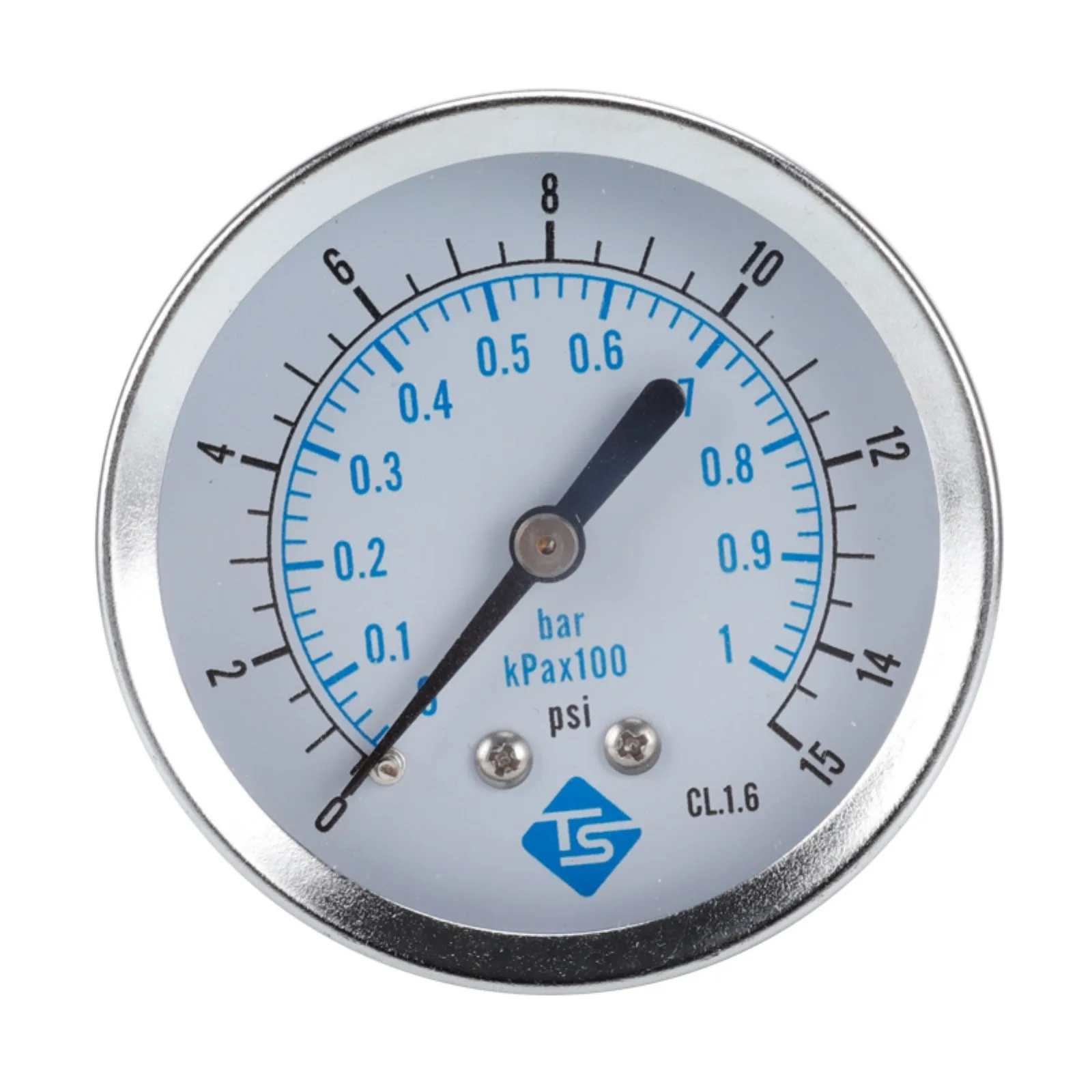 

Professional 1/4" NPT Air Pressure Gauge Steel Clearly Scale Economical All Purpose Pressure Gauge 0-1bar 0-15psi Bottom Mount