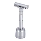 Безопасная бритва для мужчин, регулируемая, двусторонняя, от мягкого до агрессивного бритья