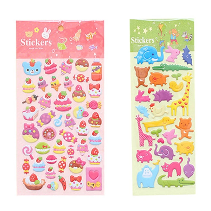 

1PCS Cute Cartoon 3D Animal Bubble Stickies Creative Sticky NoteStudent Reward Stationery Child Gifts Office School Supplies Who