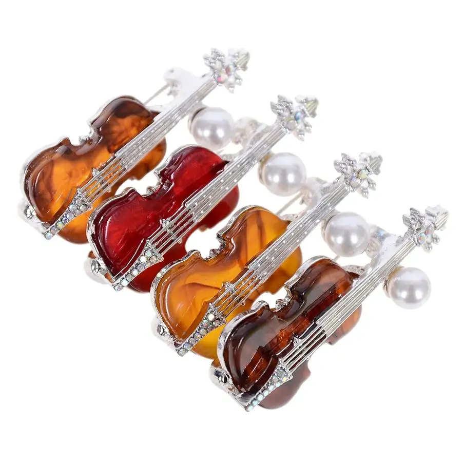 Сине серебряный цвет черная мультяшная булавка для гитары броши на воротник