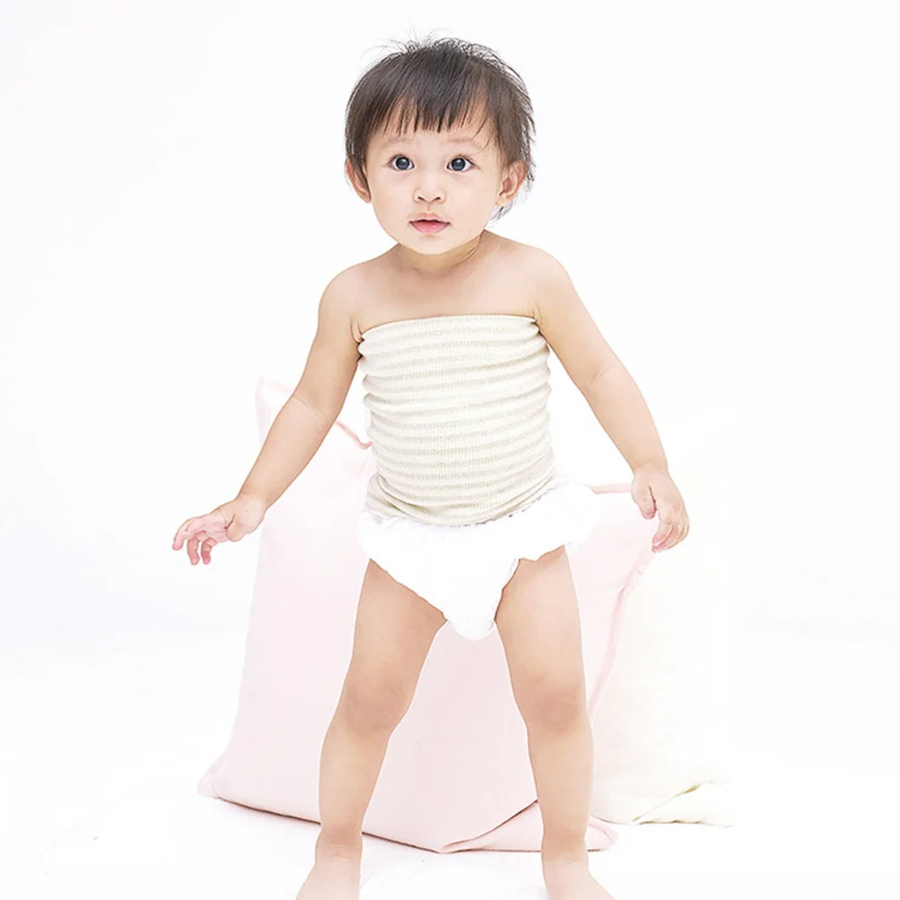 

1pc Belly Band Stripe Soft Navel Guard Soft Girth Belt Cotton Belly Band for Baby Newborn Kids Infant
