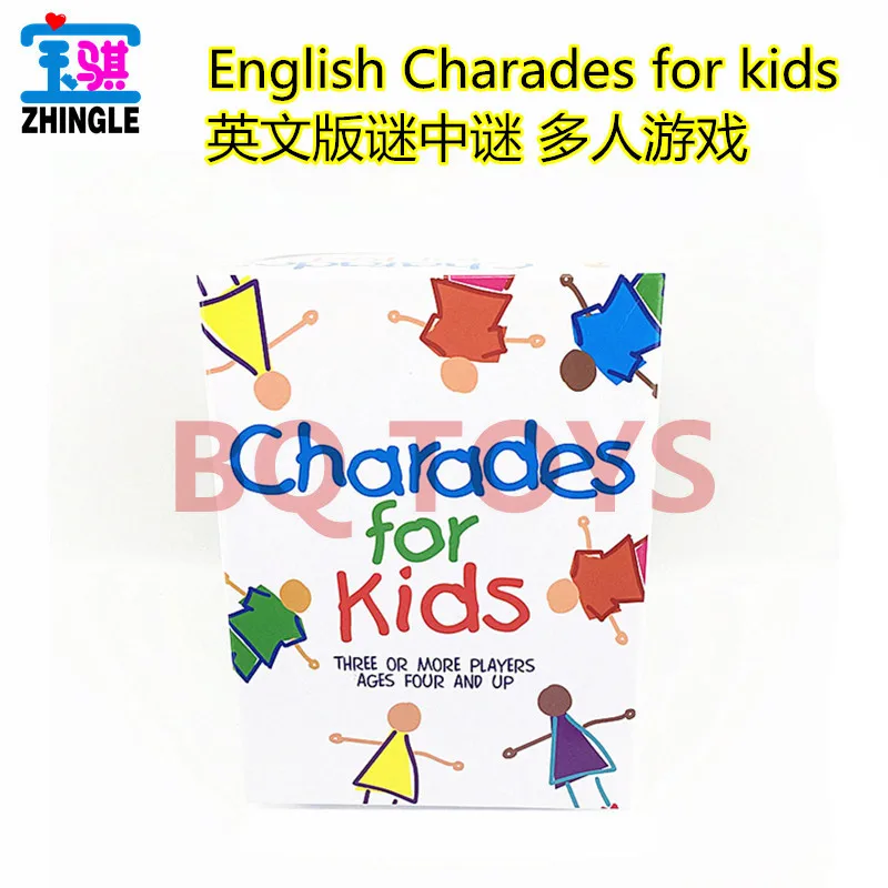 

Educational toys, children's fun, mystery, mystery, gesture, guessing game card, Charades for kids