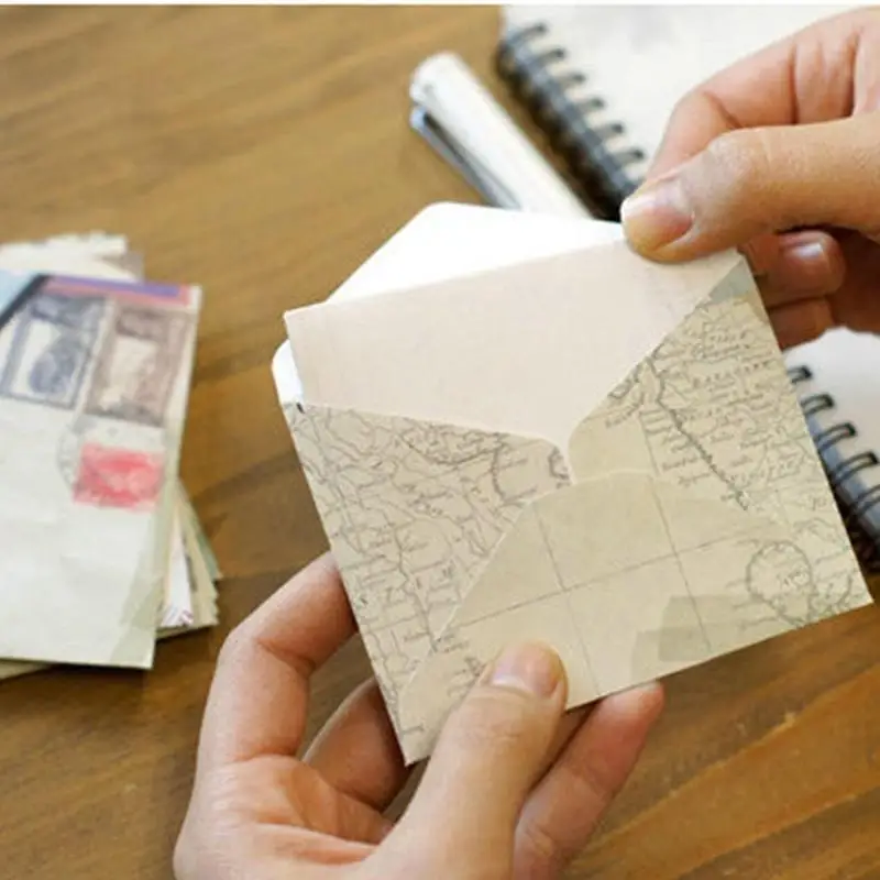 Вечерние сувениры винтажные Ретро цветные пустые Мини бумажные конверты