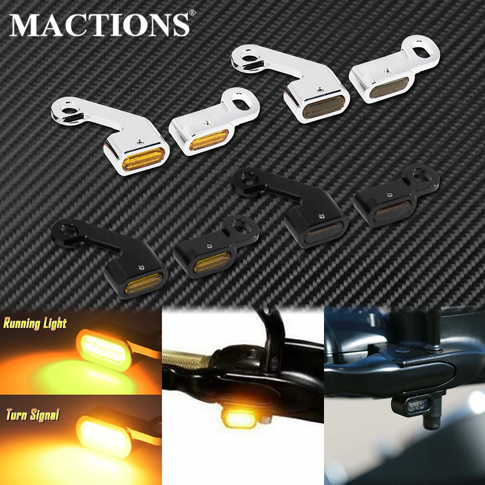 2X мотоциклетный Янтарный светодиодный индикатор поворота ходовой светильник