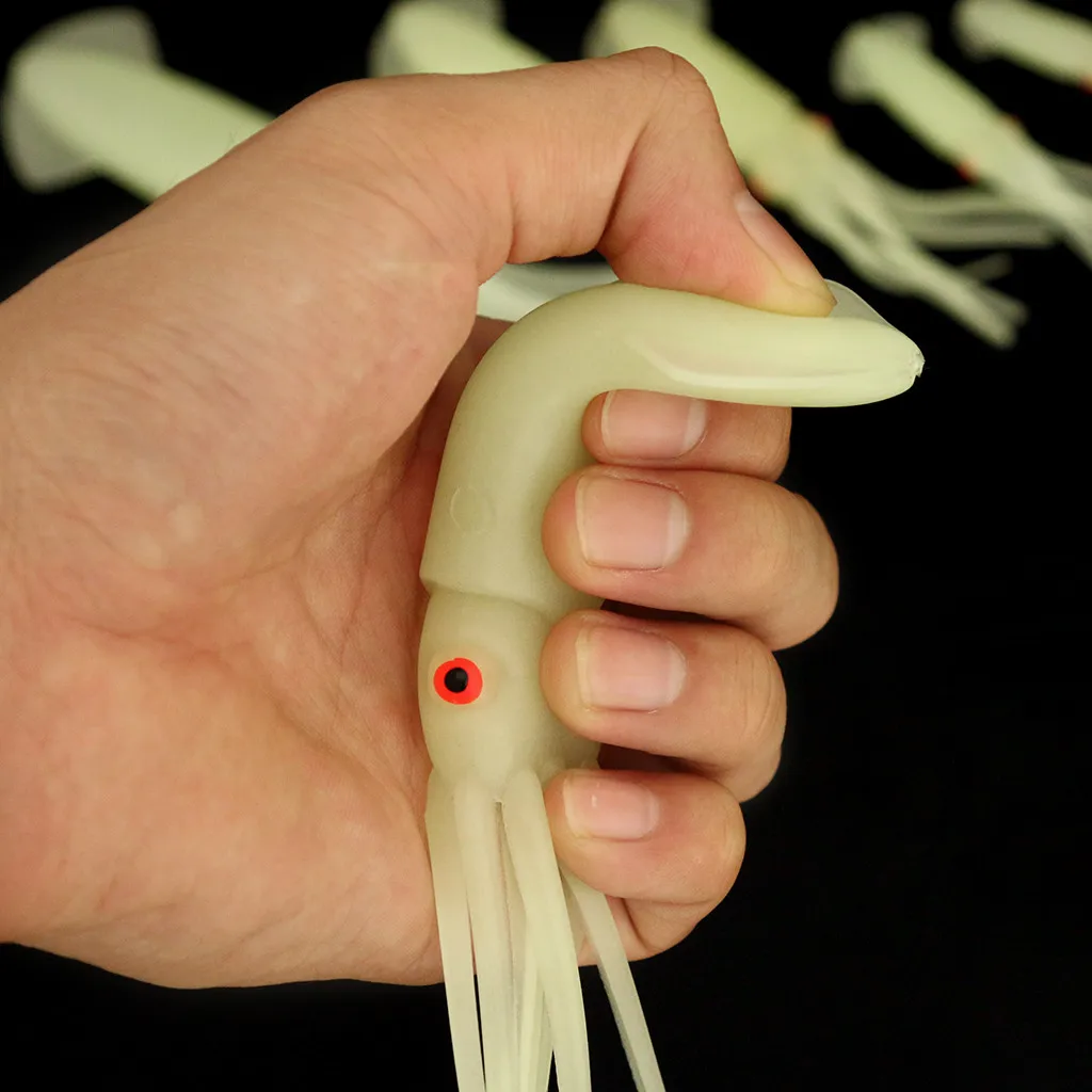 Юбки-осьминоги приманки снасть светящаяся приманка металлические для ловли