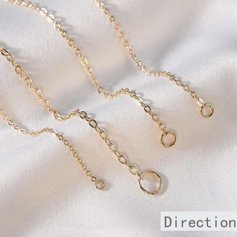 Цепочка ручной работы из меди с покрытием 14 карат|Ювелирная фурнитура и