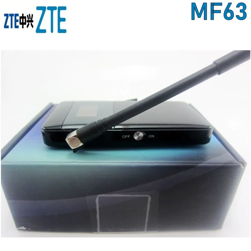 Карманный Wi Fi роутер ZTE MF63 3G 21 Мбит/с Мобильный разблокировка с антенной
