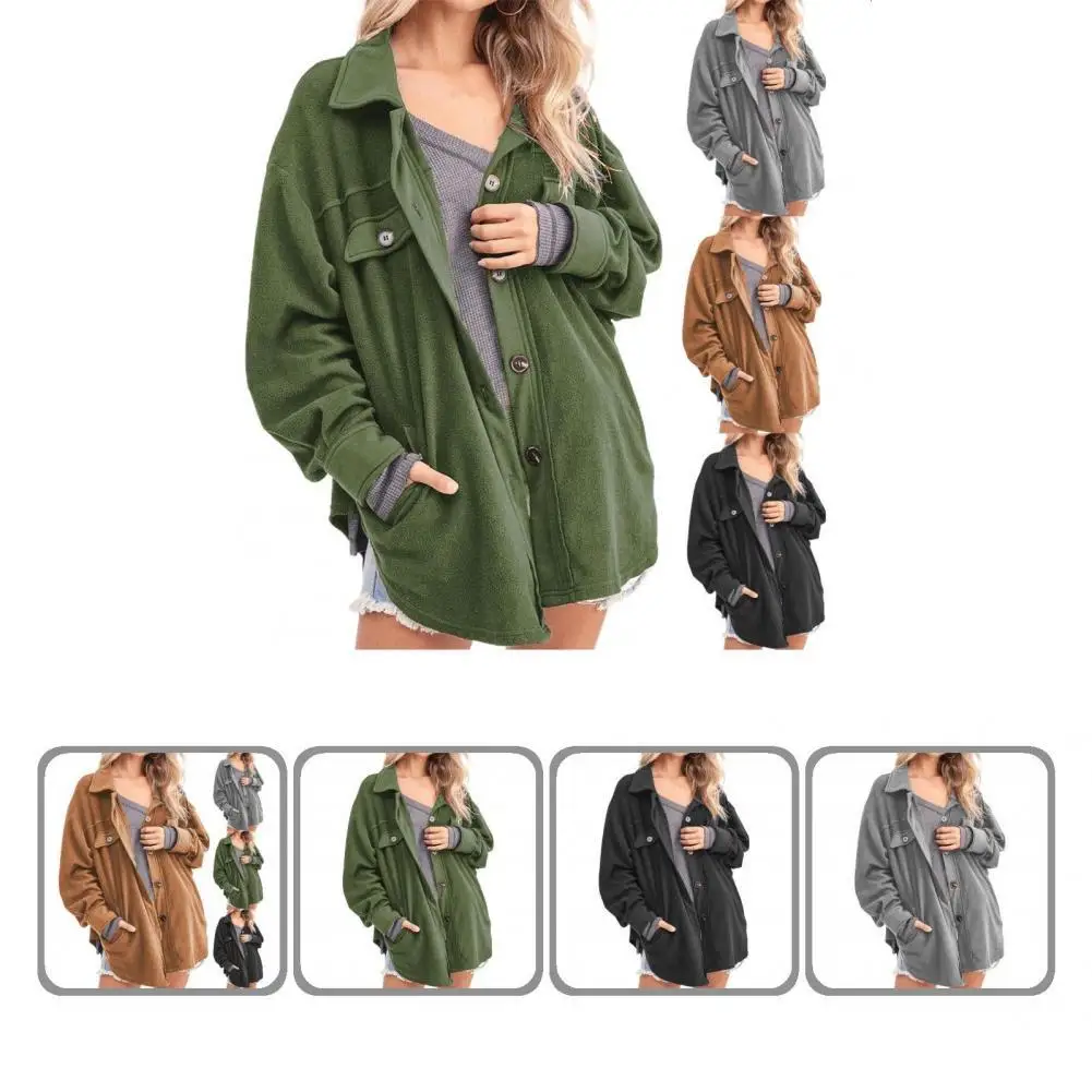 

Fabulous Jacket Long Sleeve Fade-less Women Coat Casual Autumn Jacket for Daily Wear Lady Jacket