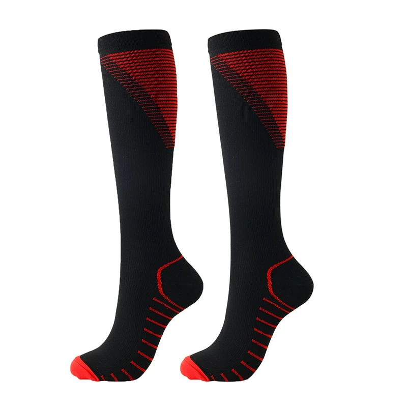 

Sports Socks Knee High/Long Polyester Printed Nylon Compression unisex Outdoor Sports Footwear Accessories