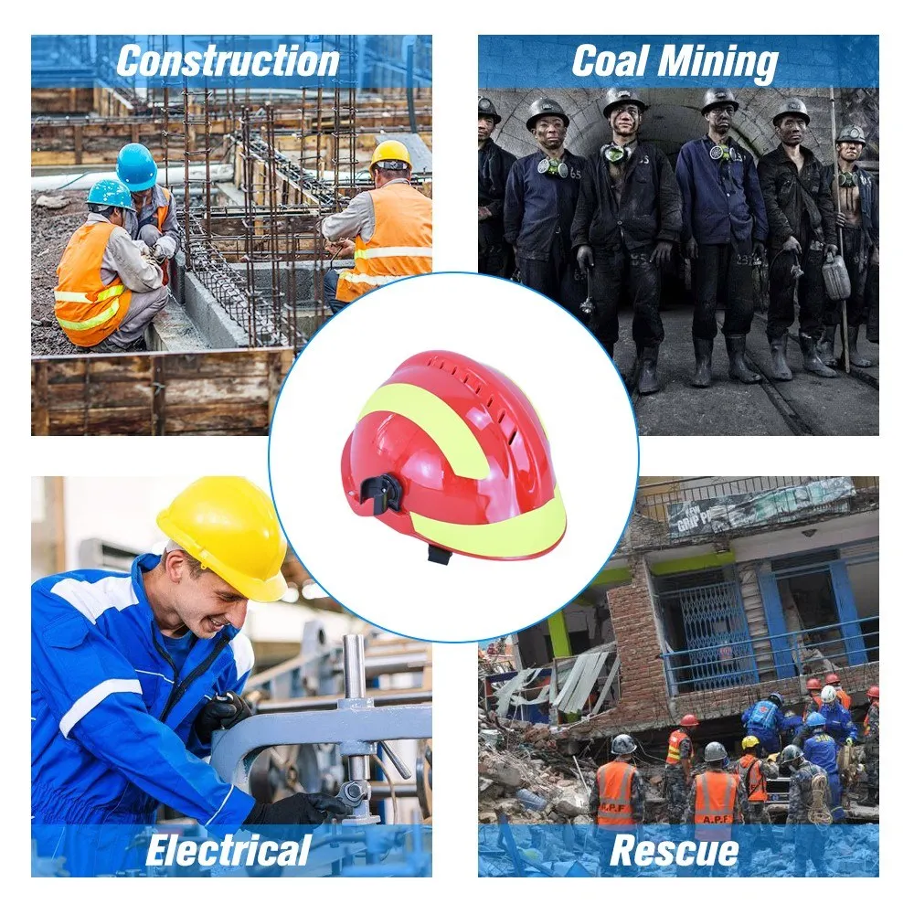 

Emergency Rescue Helmet Firefighter Safety Helmets Workplace Fire Protection Hard Hat Protective Anti-impact Heat-resistant