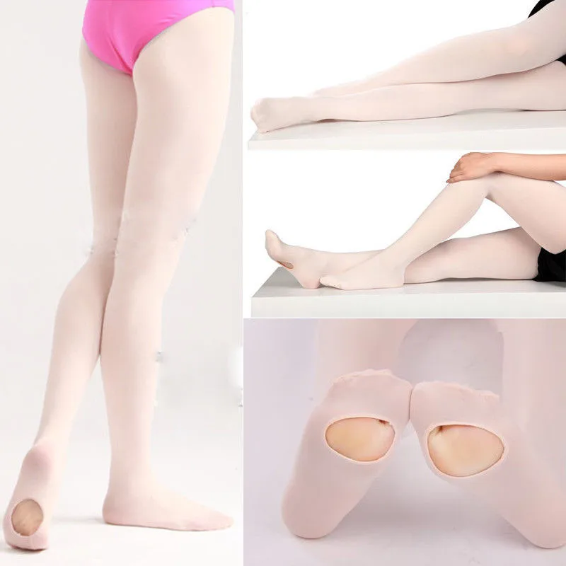 Pudcoco Big Kids Girl Women Convertible Tights Ballet Dance Stocking Pantyhose for &amp Adults S M L | Детская одежда и обувь