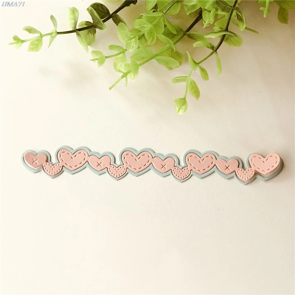 

Liefde Banner Ontwerp Metalen Stansmessen Stencil Voor Diy Scrapbooking Embossing Fotoalbum Papier Ambachten Template