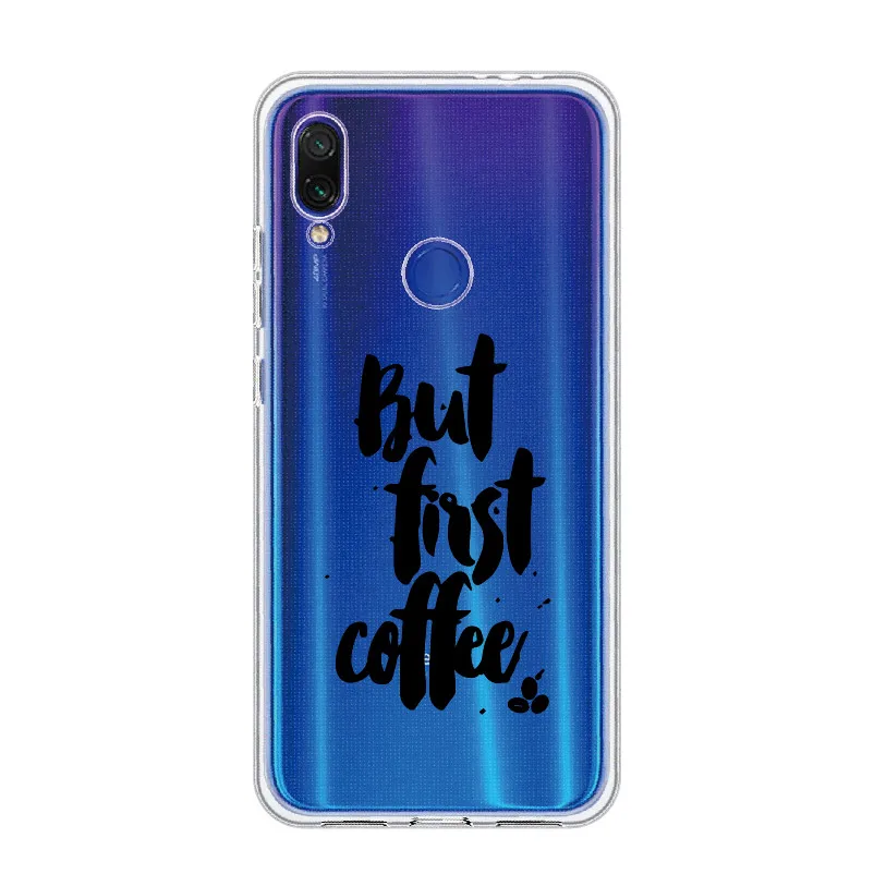 Кофейный доброе утро влюбленный телефон для Xiaomi Mi Redmi Note 5 6 7 8 9 10 lite Pro Plus Мягкий ТПУ
