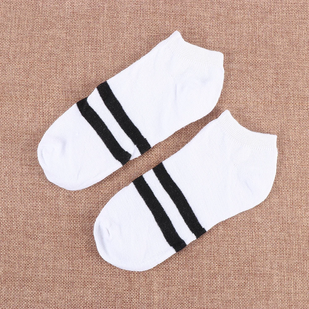 

2019 Men Low Cut Socks Invisible Sock Cotton Stripe Pattern Deodorant Sweat Resist Boat Ankle Socks