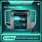 Автомагнитола 2DIN, 6G, 128G, Android 10,0, для Nissan Teana 2008-2012, автомагнитола в стиле Tesla 360, камера BT, навигация, автомагнитола