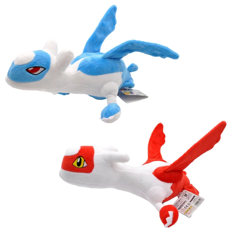 

Latias Latios Plush Toy Dragon Blue Red Combination Cool Pikachu Pokemon Stuffed Doll Kawaii Flying Elf Christmas Gifts For Baby