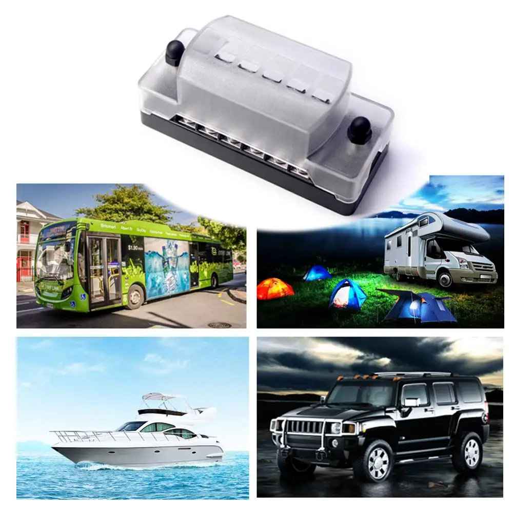Блок предохранителей JOYHO 6-Way с отрицательной Шиной-6 цепи DC12V-32 ATC/ATO блок