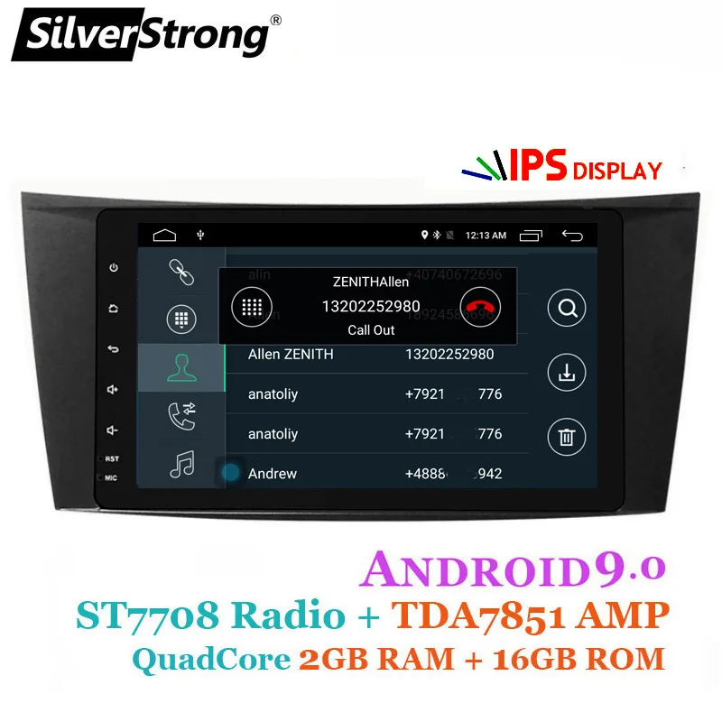 SilverStrong IPS Android10 8 дюймовый DSP CarPlay для Mercedes Benz E class W211 E200 E220 E300 E350 E240 E260 E280