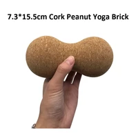 nature wood cork peanut brick 7 315 5cm column massage double ball gym fitness yoga accessories pilates home yoga ball supplies