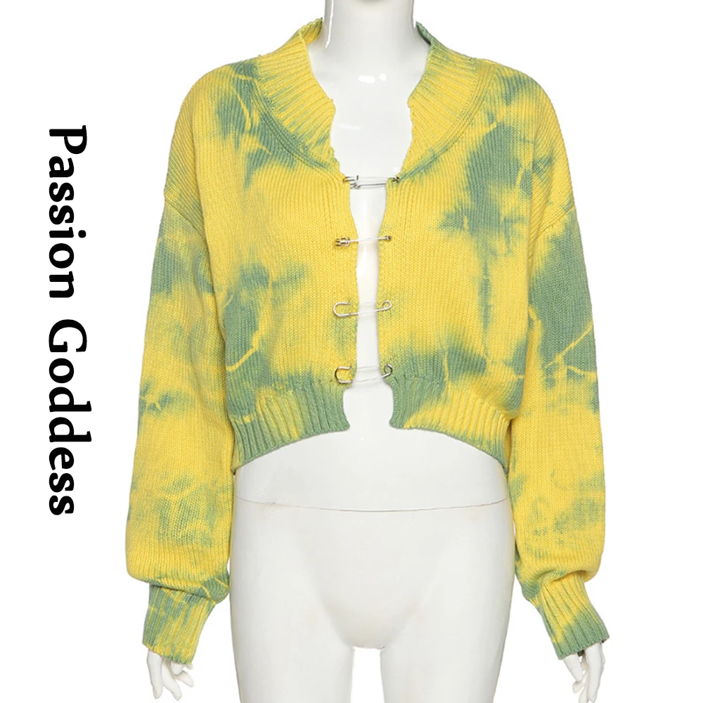 Tie Dye Printed Knitted Sweater Brooch Cardigans Women Pins Cardigans Knitwear Sweater Poncho Knitted Oversized Crop Cardigans
Tie Dye Printed Knitted Sweater Brooch Cardigans Women Pins Cardigans Knitwear Sweater Poncho Knitted Oversized Crop Cardigans