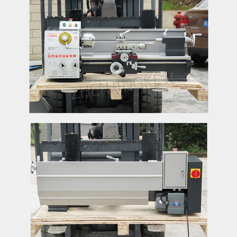 

CJM280 Bench Lathe Industrial Machine Tool Small Bench Lathe Household Metal Machine Tool Machining Center High precision Lathe