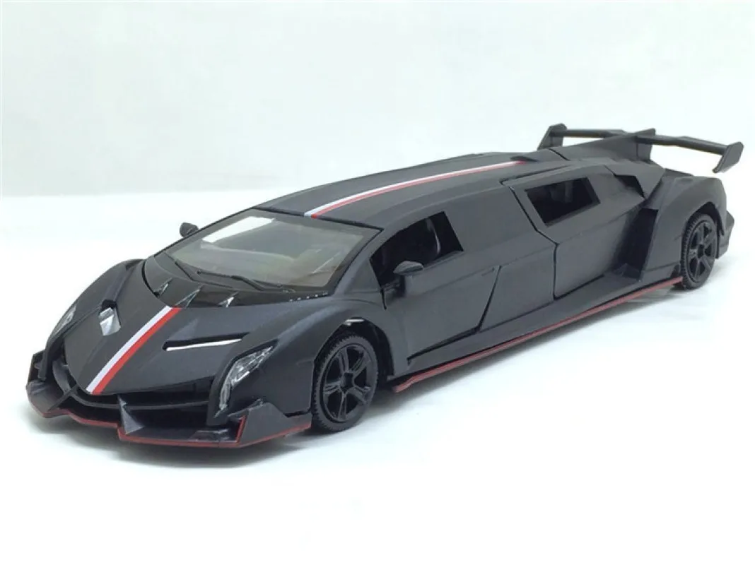 Расширенная спортивная машина Lamborghini четырехдверная модель автомобиля из сплава