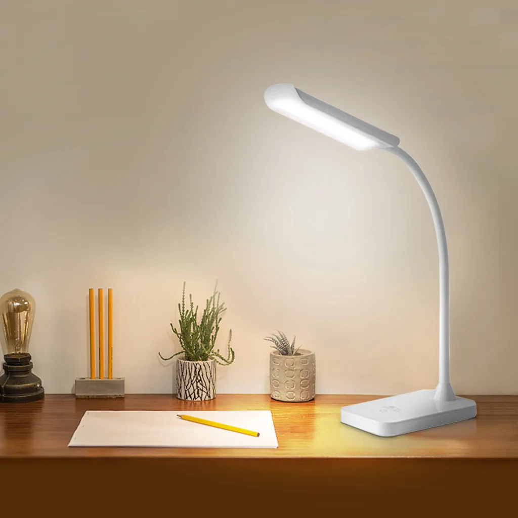 Светодиодсветодиодный настольная лампа приглушаемый светильник для чтения с