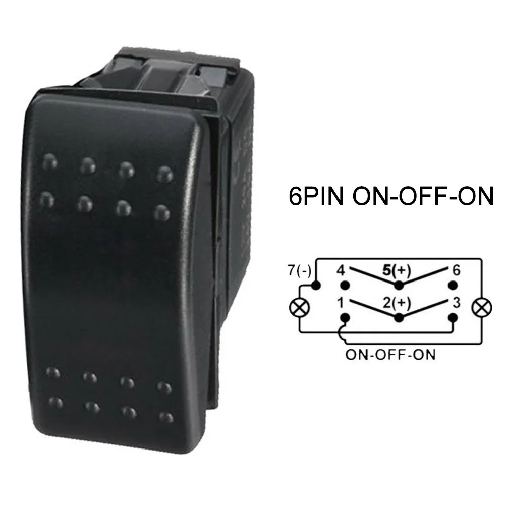 

6Pin DPDT ON-OFF-ON Rocker Switch Car Truck Marine Universal 12/24V Rocker Switch
