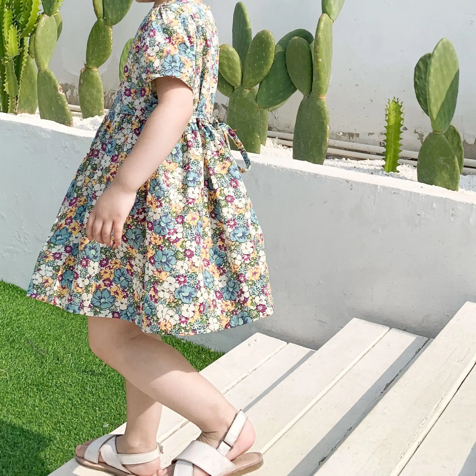 

Girls Summer Dress Cartoon Print Dress Baby Girl Costume Princess Christmas Party Cute Tutu Dress Baby Kids Clothing