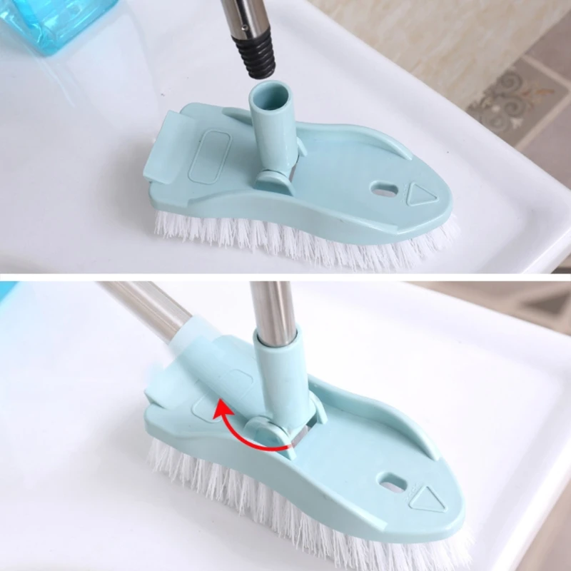 

1Pc Long Handle Telescopic Bristle Cleaning Brush Detachable Floor Brushes for Bathroom Ceramic Tiles Bathtub Cleaner Tool