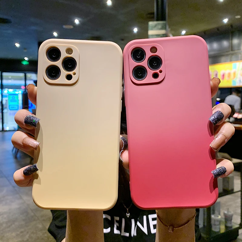 

Gradient Colorful Phone Case For iPhone 11 12 11 Pro Max XR XS Max X 7 8 Plus 12 mini Original Liquid Silicone Phone Soft Cover