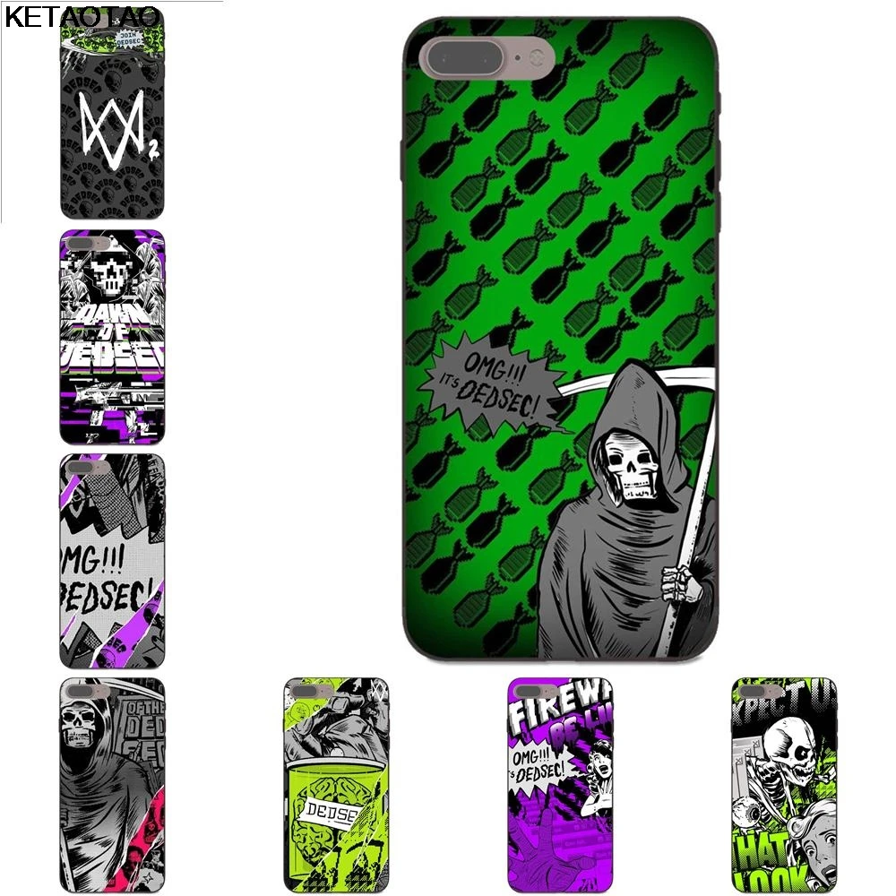 KETAOTAO Watch Dogs 2 Dedsec чехол для телефона s iPhone 4S 5S 6S 7 8 Plus X XS XR 11 Pro samsung из мягкого ТПУ