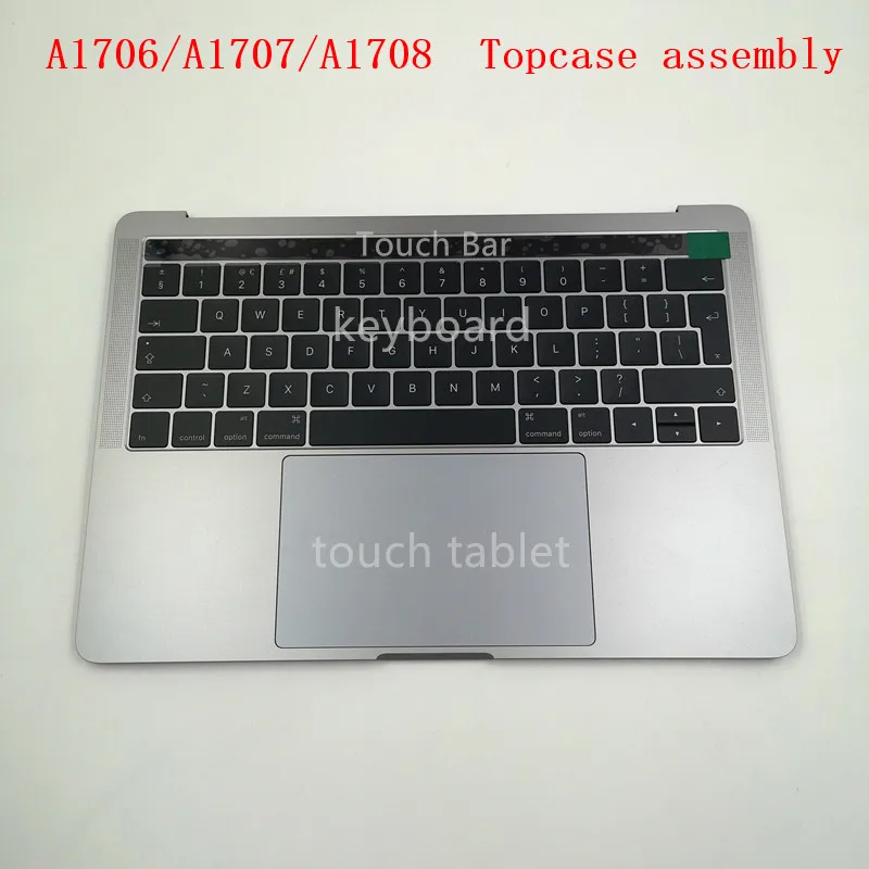 Для нового оригинального Macbook Pro серый серебристый A1707 A1706 Topcase в сборе с