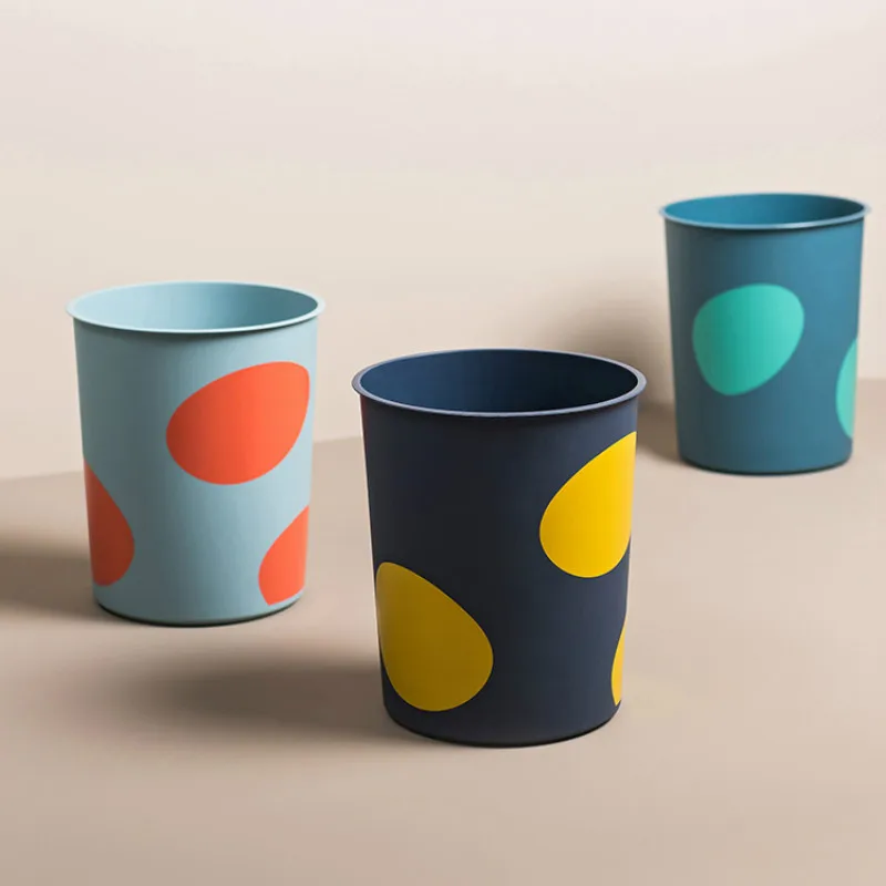 

9.8L Office Big Trash Can Recycle Room Stacked Waste Paper Bag Plastic Cute Trash Can Storage Cubo Basura Reciclaje Waste Bin
