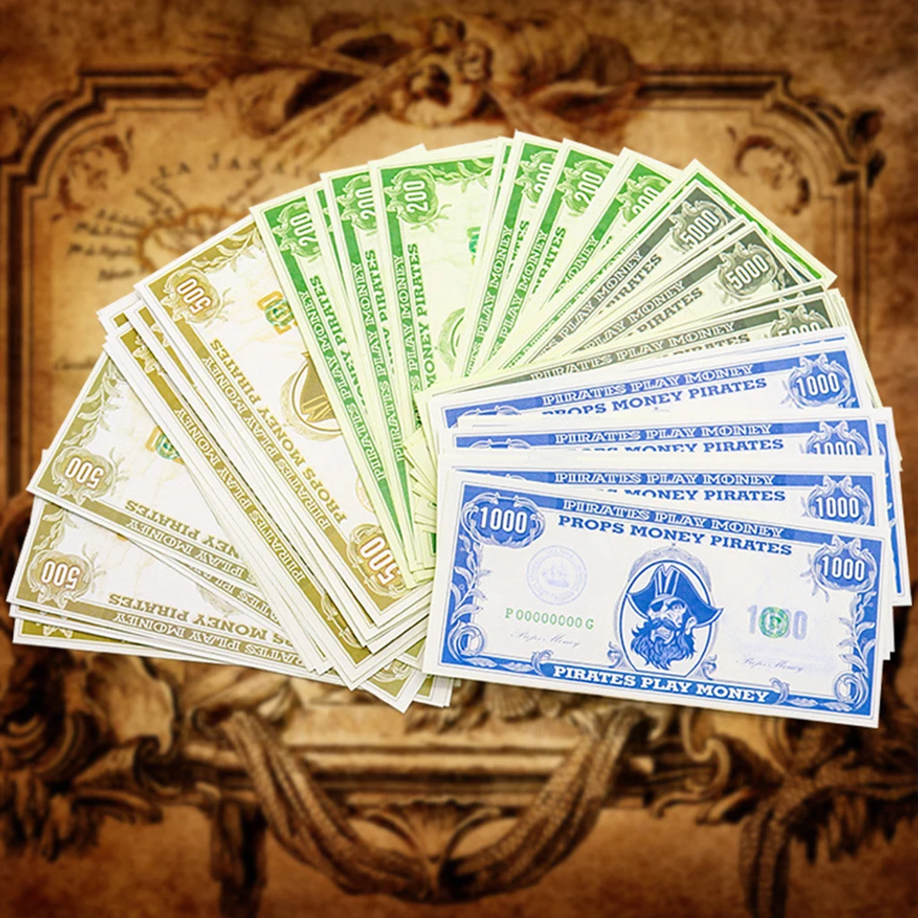 100 шт. Пиратская замена бумаги Play Money Props игрушка доска для настольных игр | Спорт и